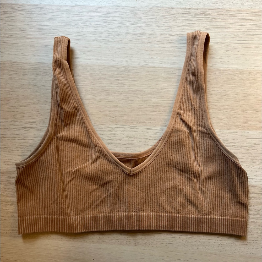 Ribbed Tan Bralette
